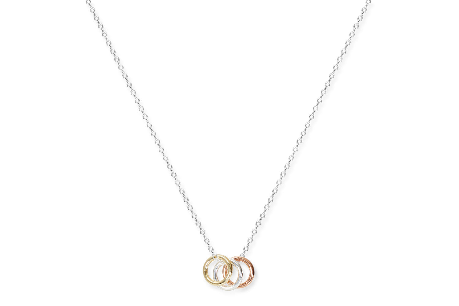 Three ring deals pendant necklace