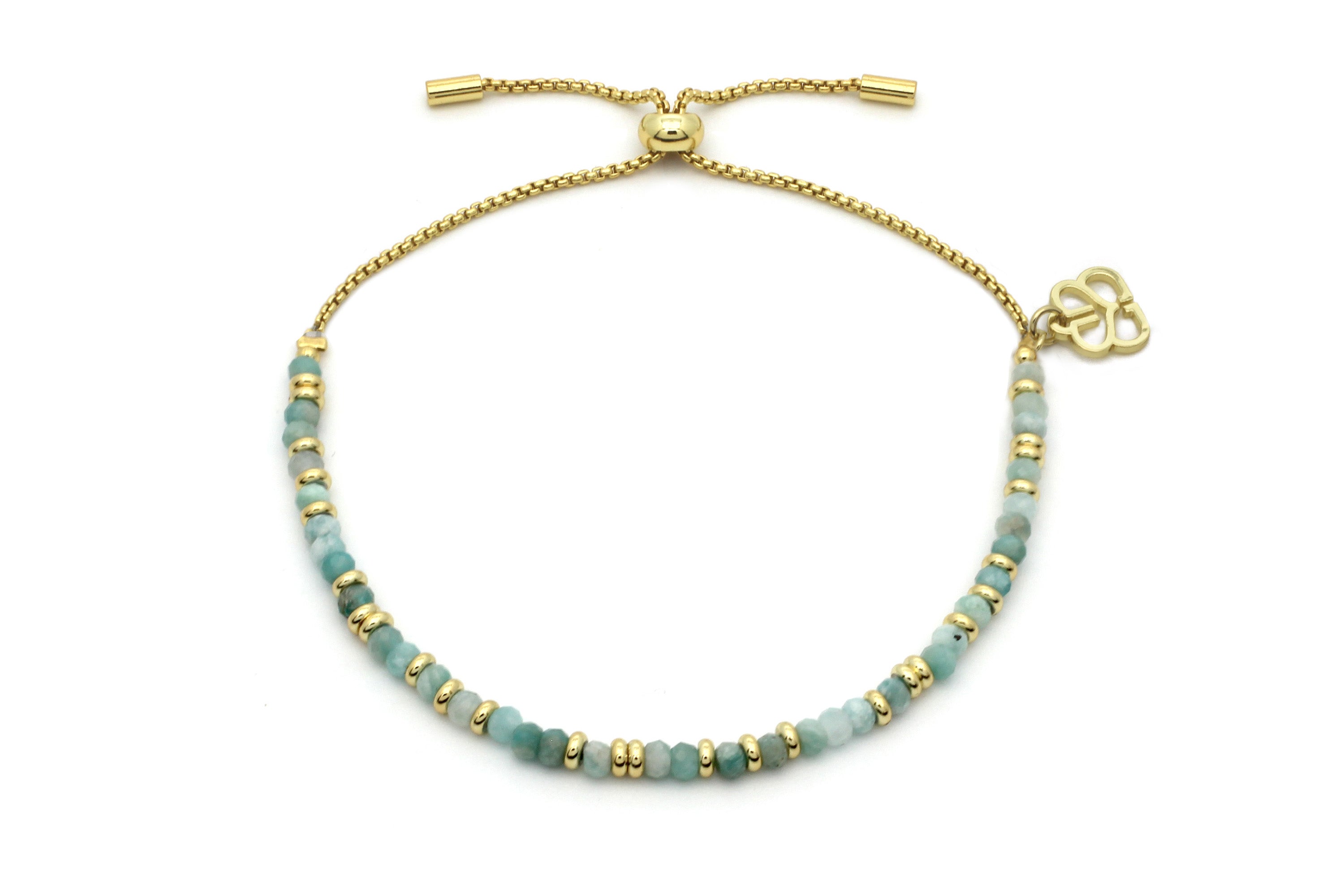 Harmony Amazonite Gold Bracelet - Boho Betty