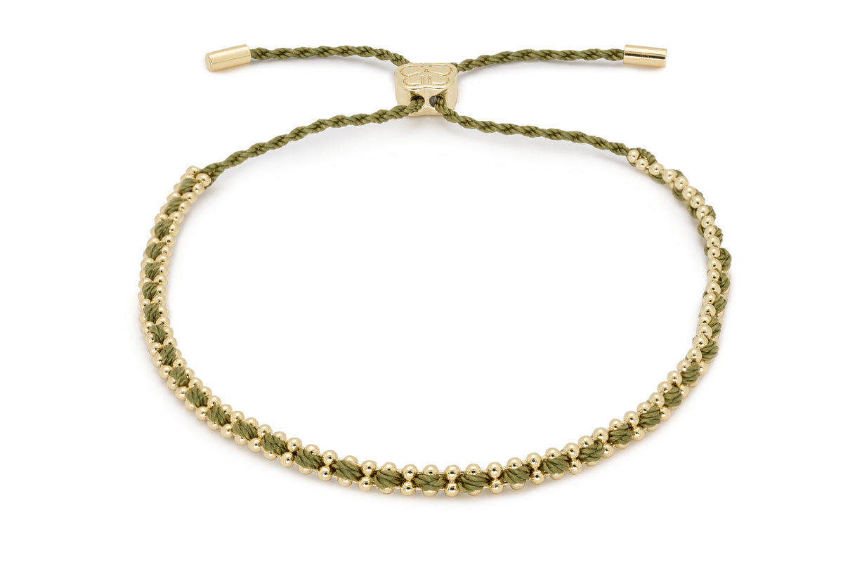 Braid Mushroom Gold Bracelet