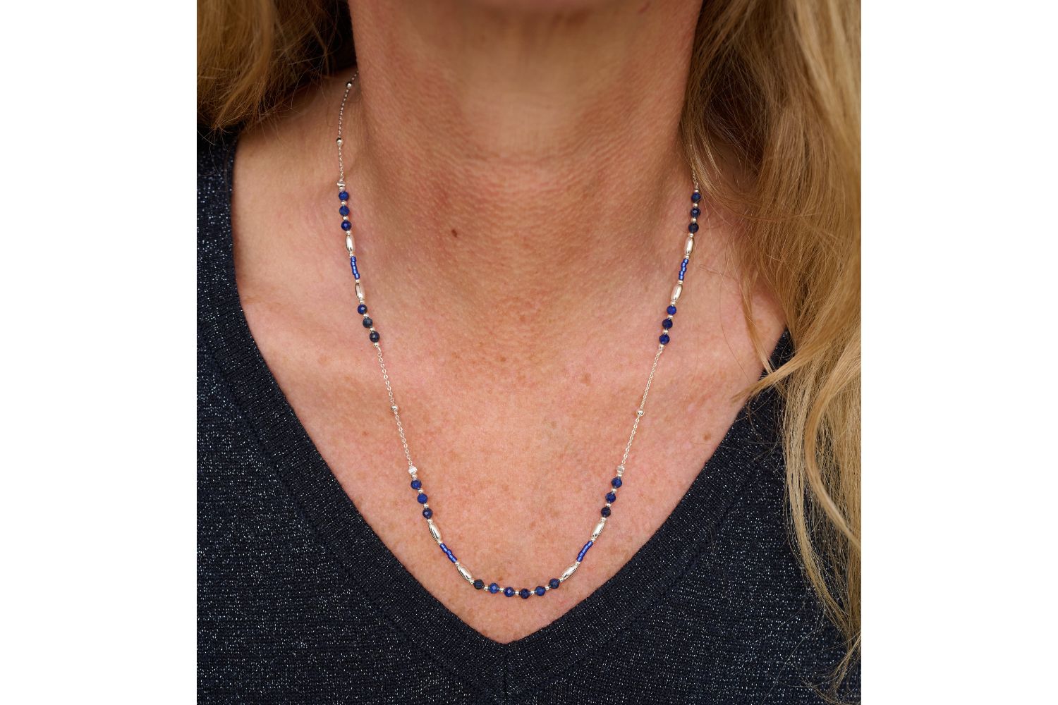 Horus Lapis Lazuli Gold Gemstone Necklace