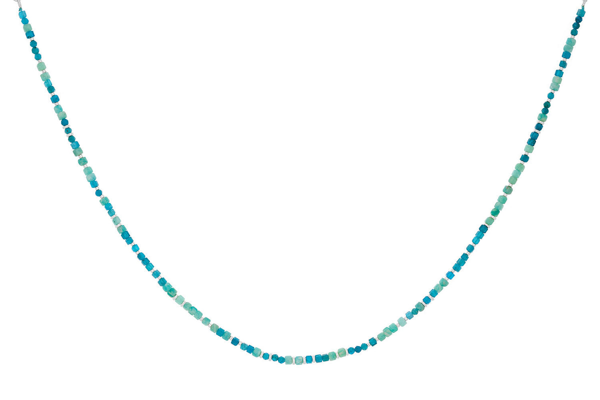 Allegra Amazonite & Apatite Silver Necklace