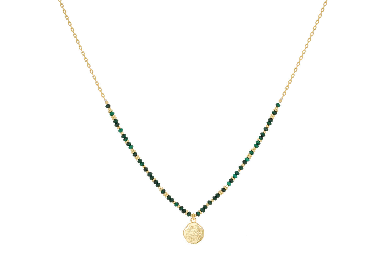 Outlet Malachite Necklace Pendant, Minimalist Crystal Jewelry, Perfect Gift for Her