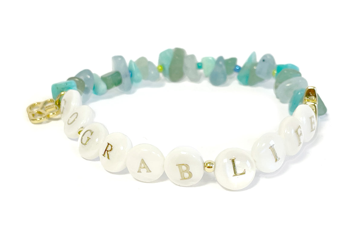 Go Grab Life Gemstone Bracelet