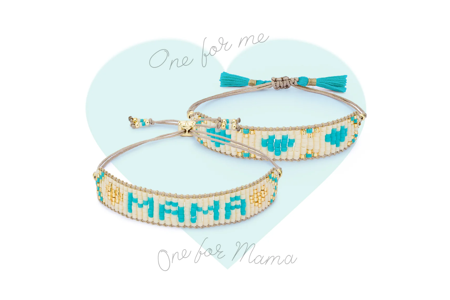 Gift the perfect gift this Mother's Day with the Mama and Mini Bracelet set!