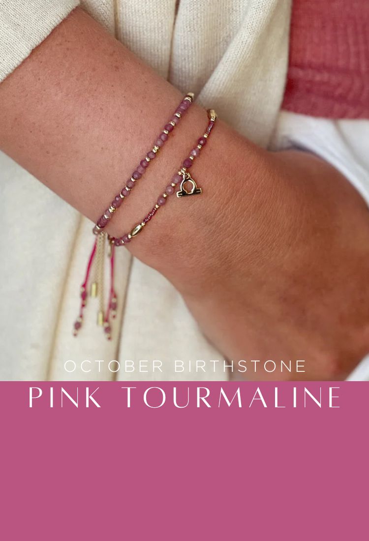 Pink Tourmaline jewellery October Birthstone