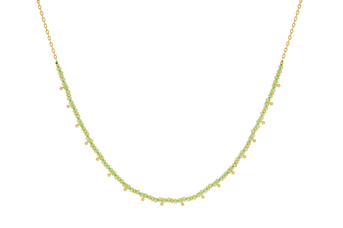 Salus Gold Peridot Gemstone Necklace