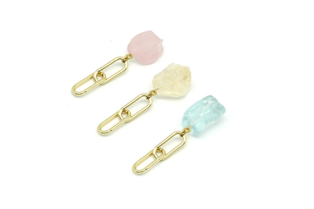 2 Link Gold Gemstone Stone Extender