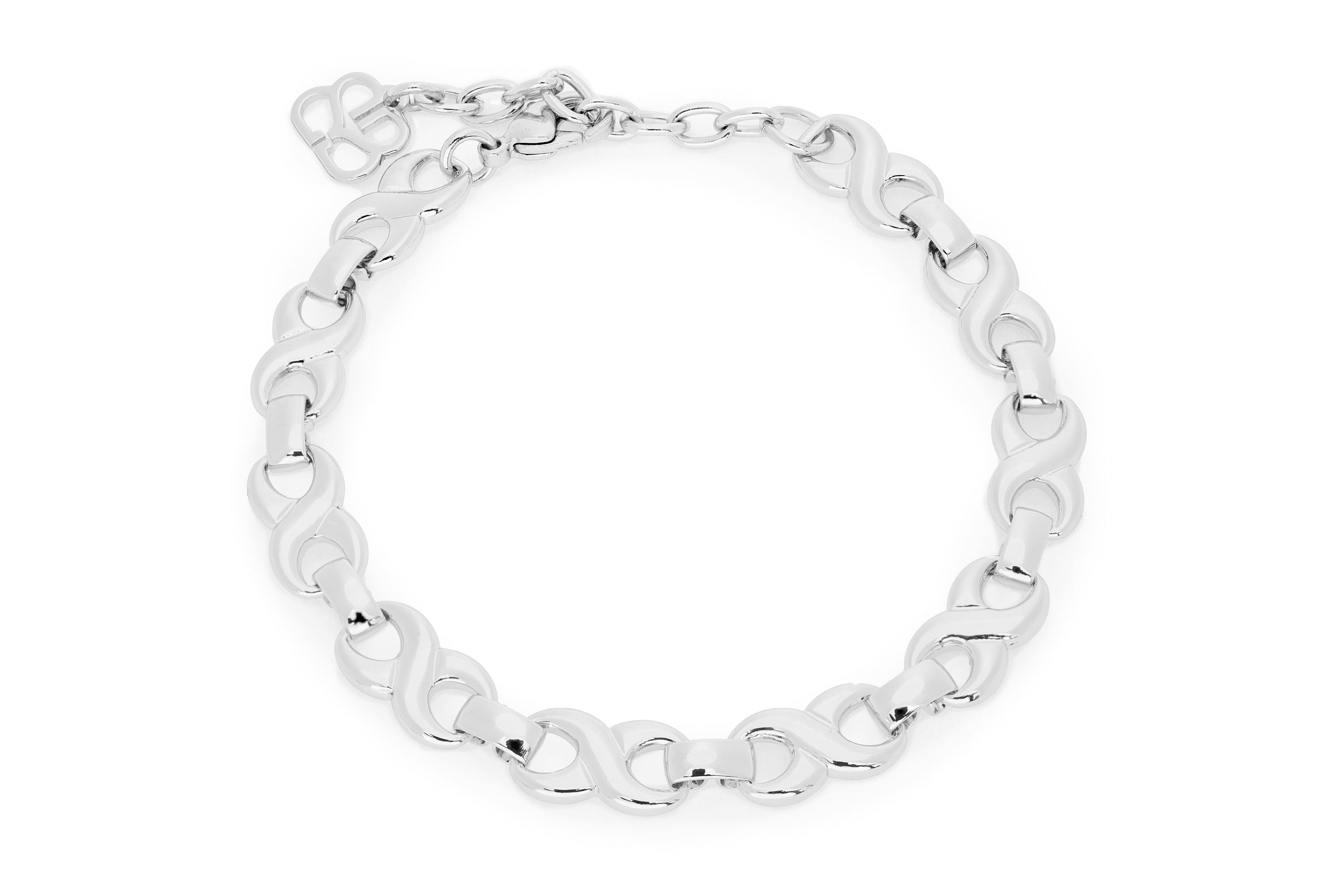 Sterling silver hot sale chain bracelet