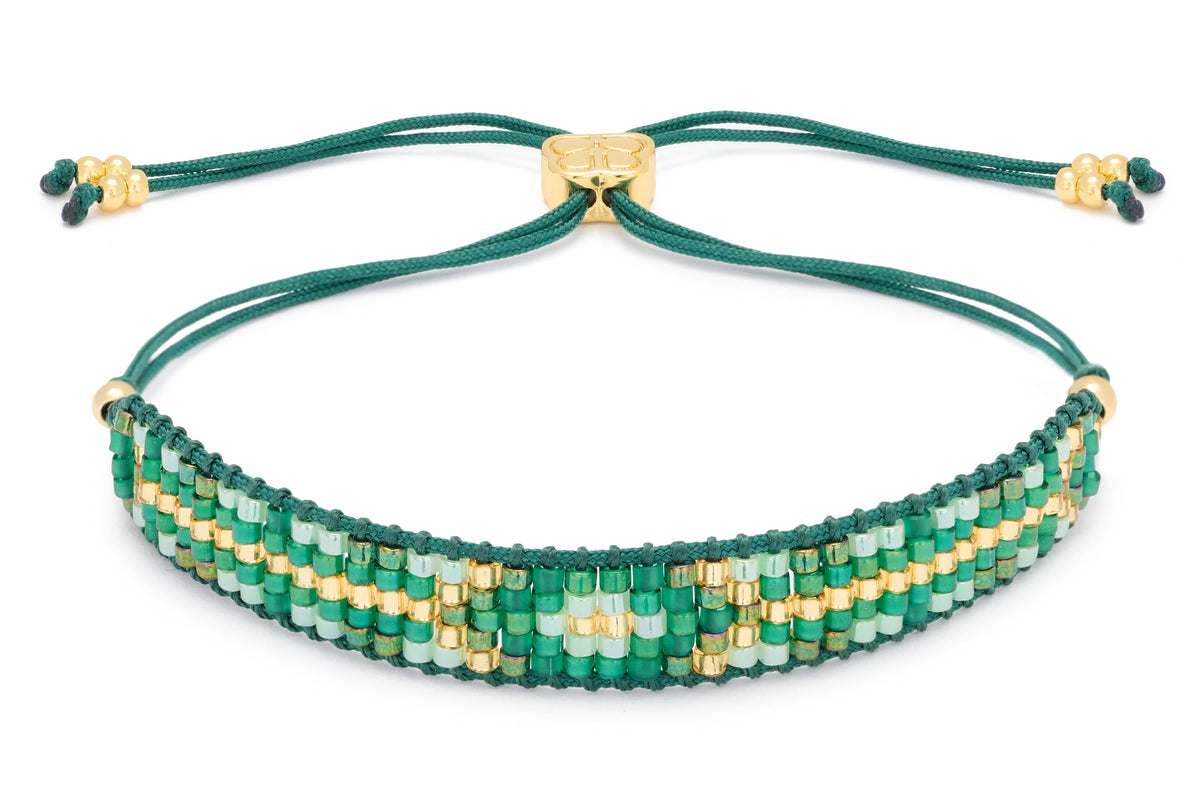 Fantasy Emerald Green Friendship Beaded Bracelet