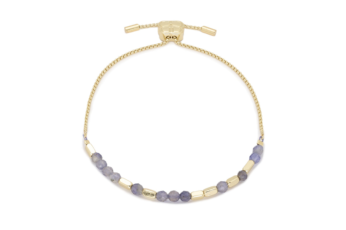 Balance Iolite Gemstone Bracelet