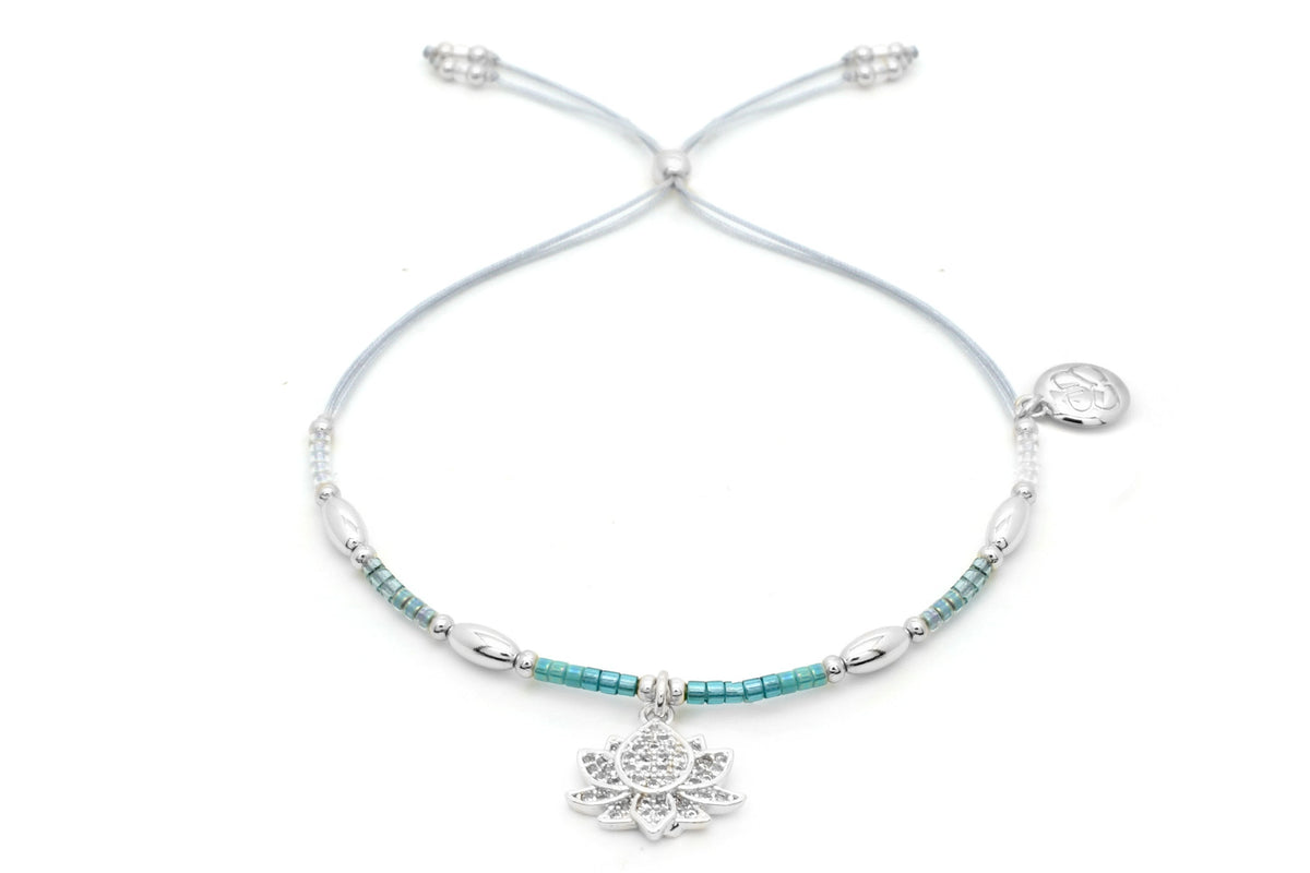 Candelaria Blue Friendship Silver Bracelet