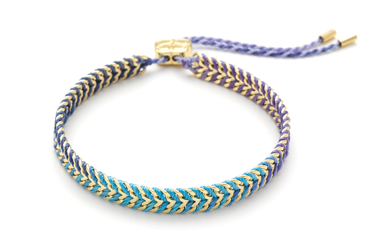 Iztac Blue Gold Bracelet