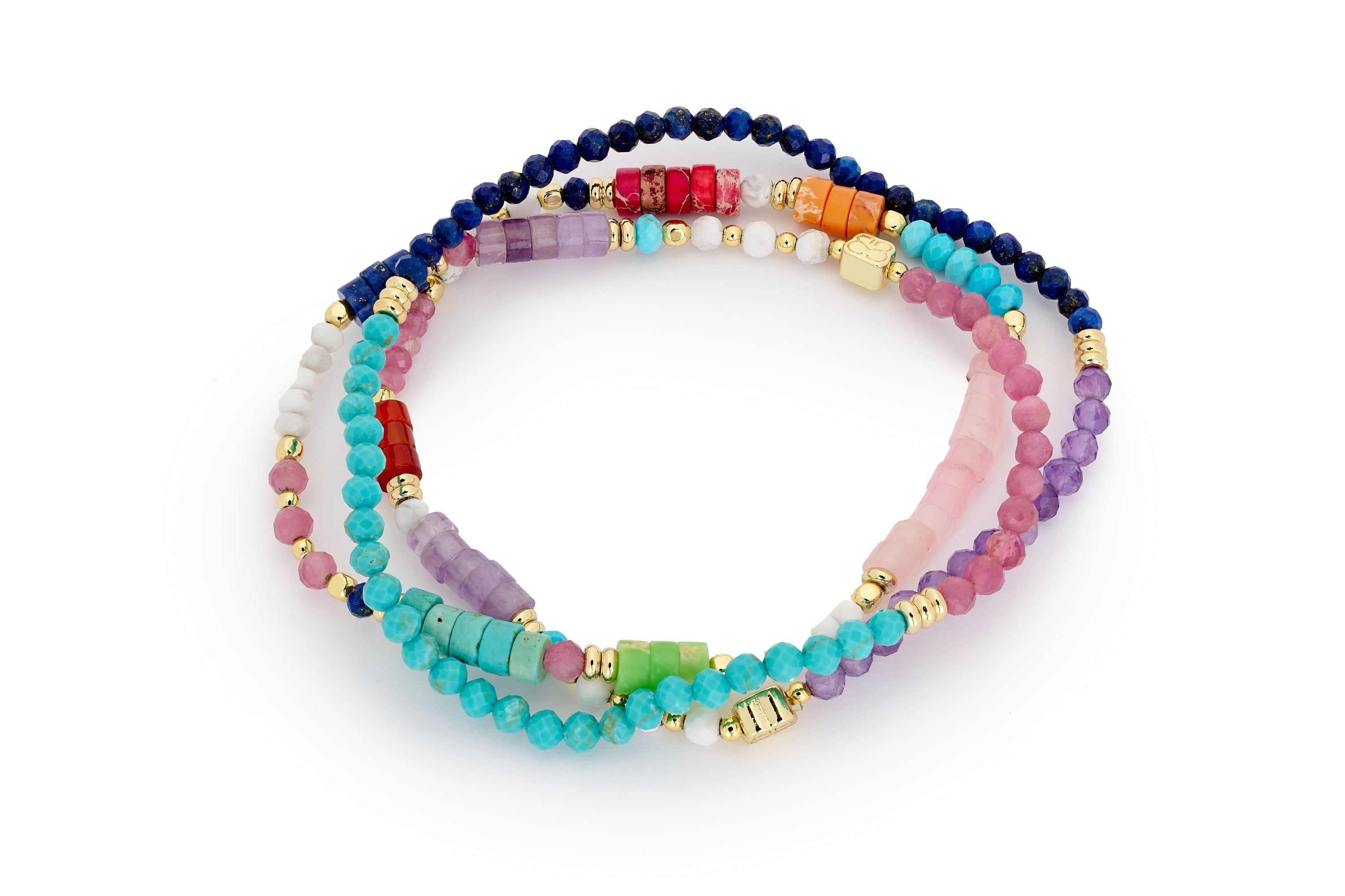 Multicolored selling gem boho bracelet