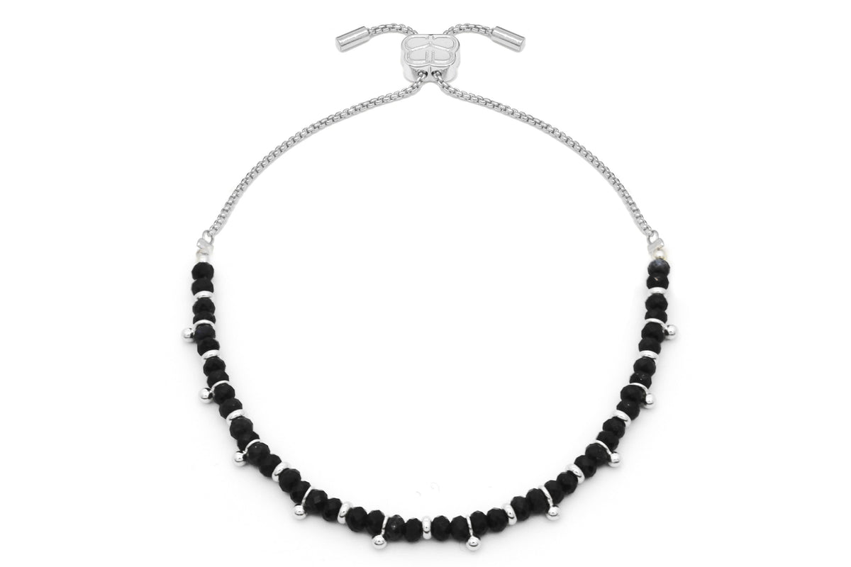 Harmony Black Spinel Silver Bracelet