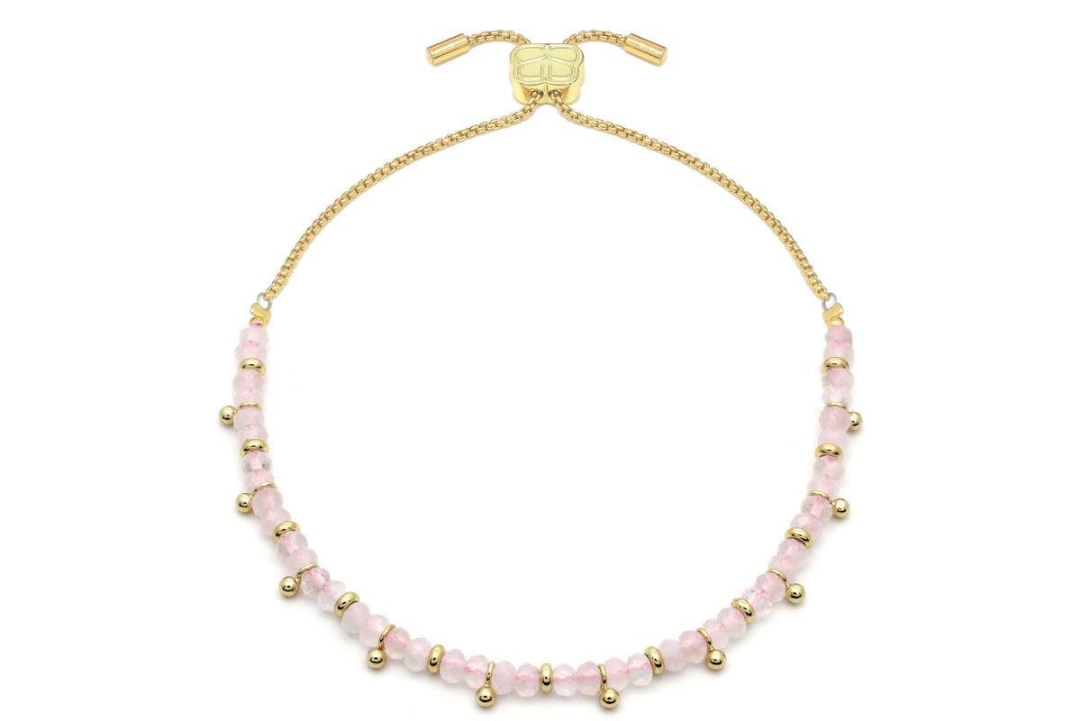 Harmony Rose Quartz Gold Bracelet