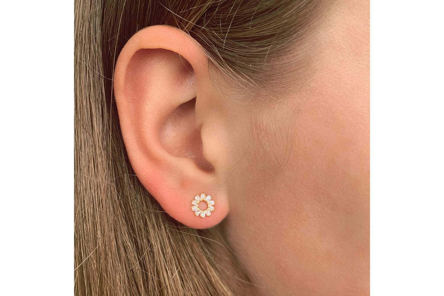 Small cz hot sale stud earrings