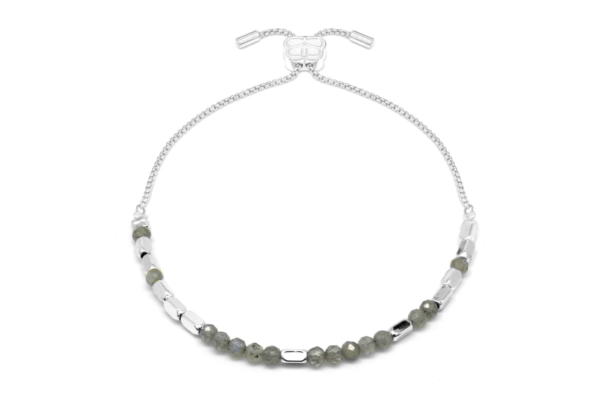 Positivity Labradorite Silver Bracelet