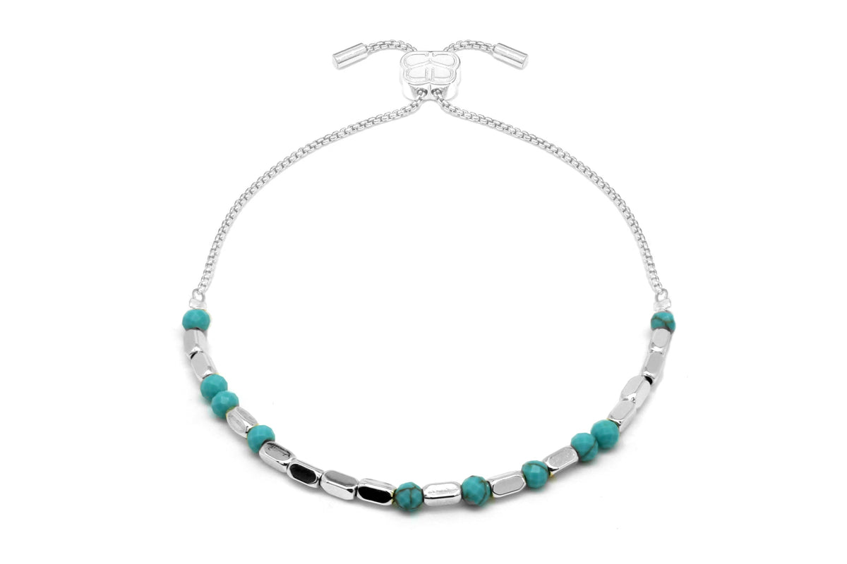 Protection Turquoise Silver Bracelet