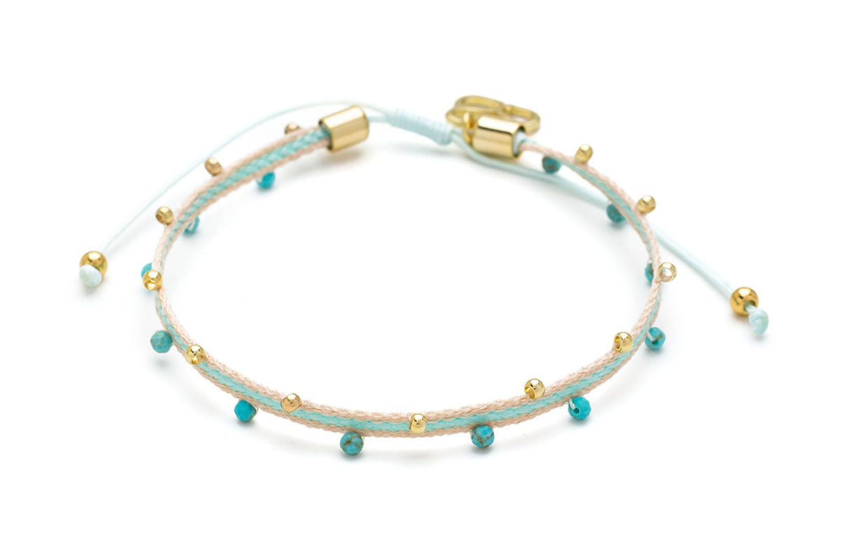 Nican Turquoise Gold Bracelet