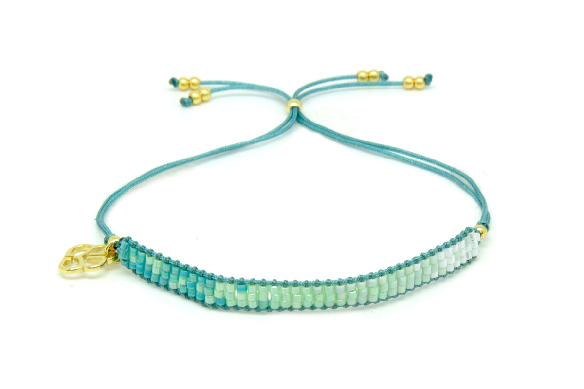 Senorita Turquoise Gold Friendship Bracelet