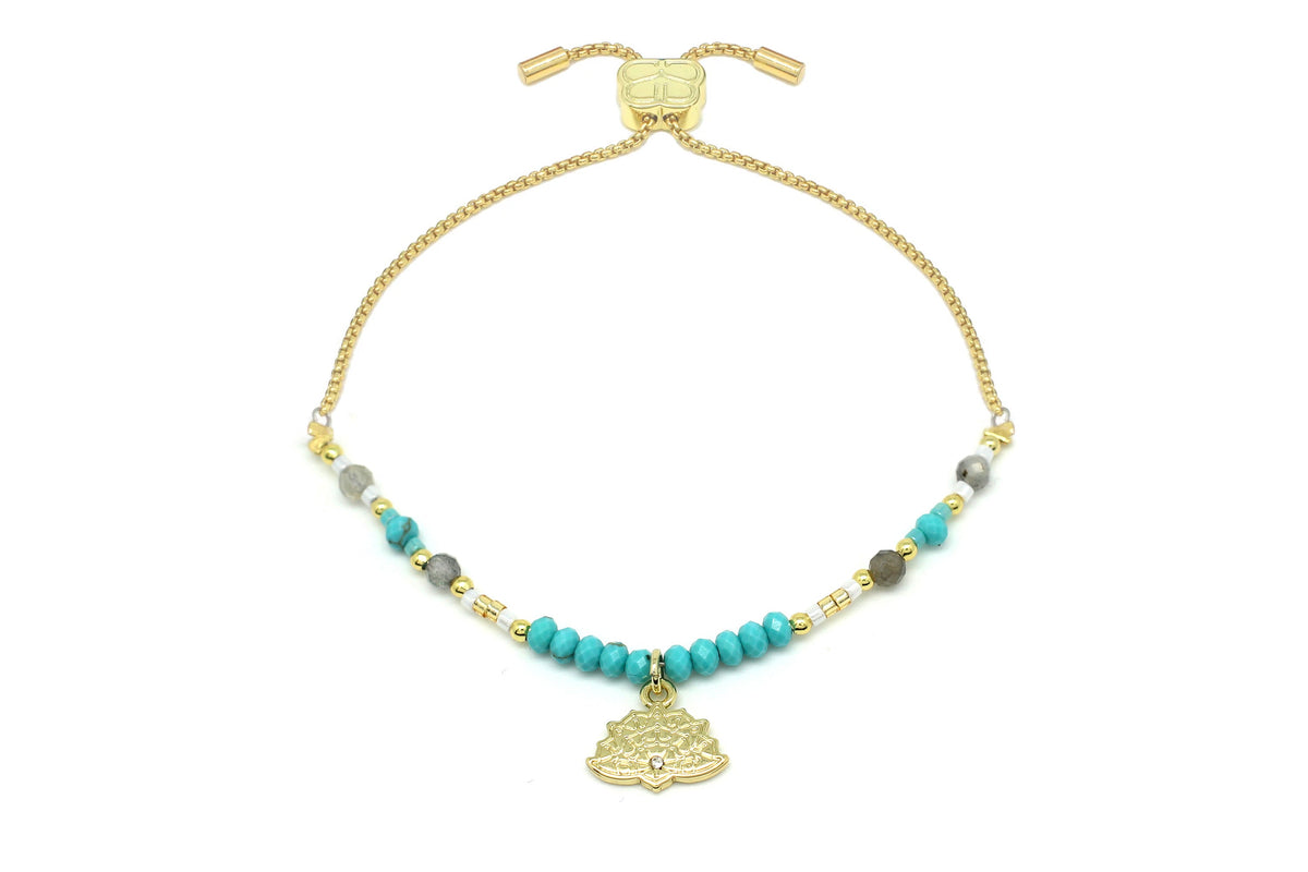 Lutea Turquoise Gold Bracelet