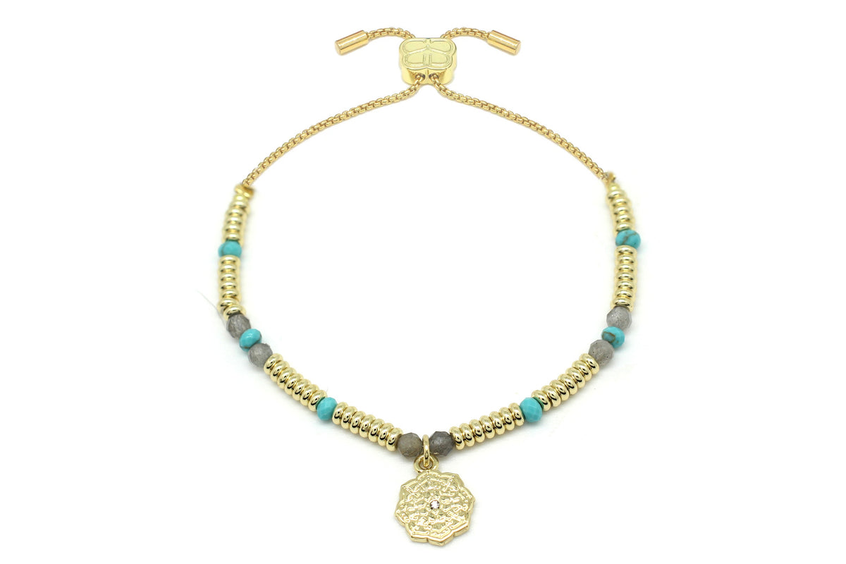 Bolus Turquoise Gold Bracelet