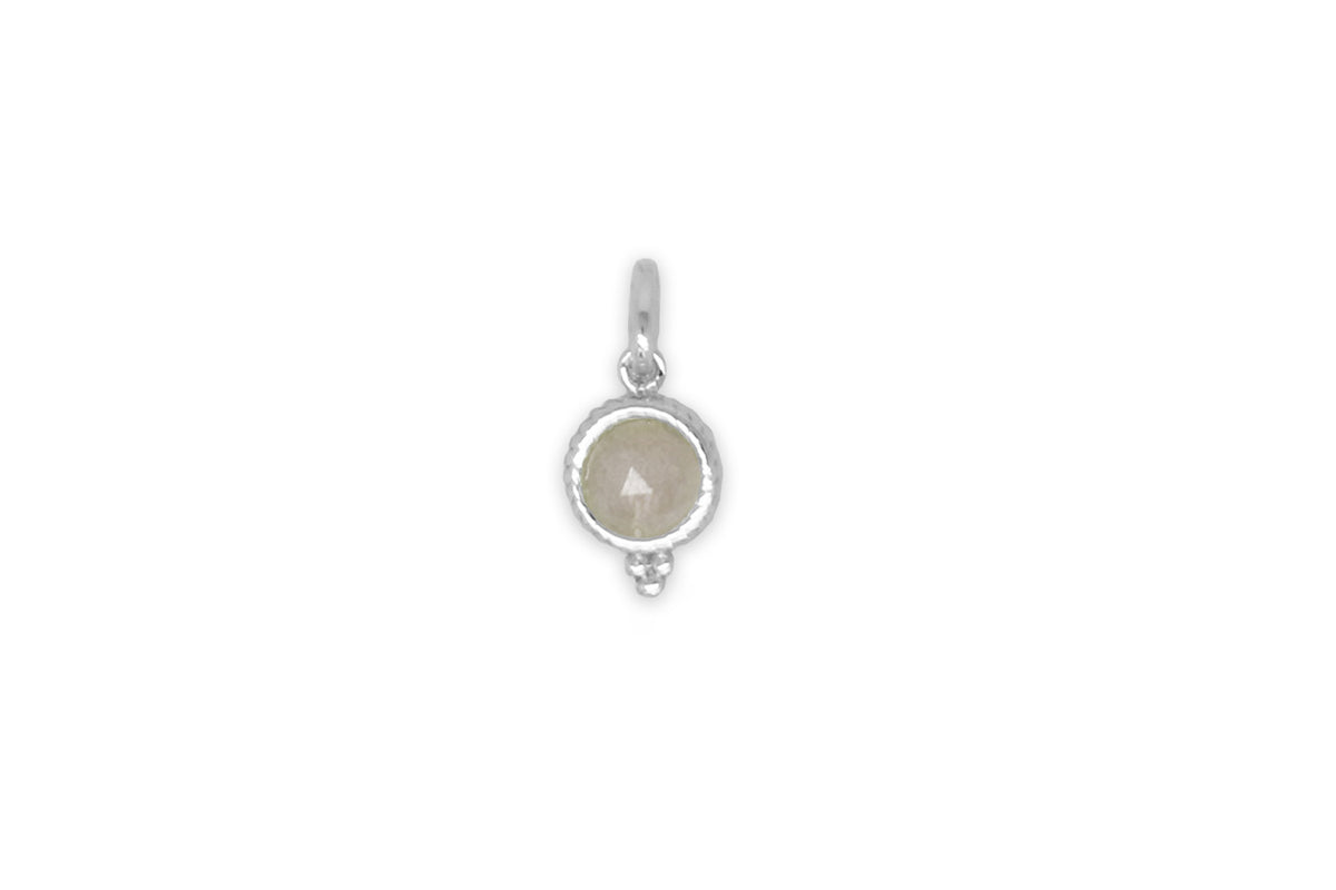 Labradorite Silver Necklace Charm