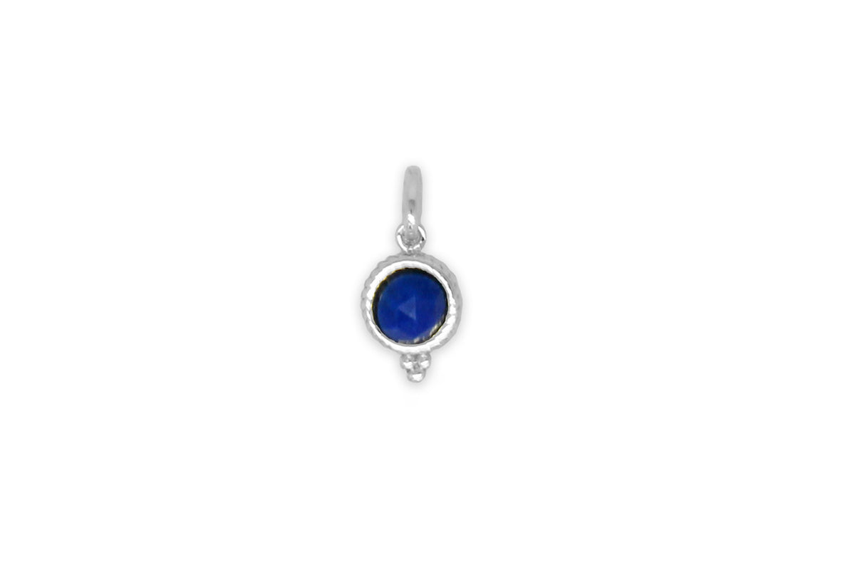 Lapis Lazuli Silver Necklace Charm