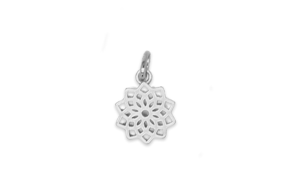 Crown Chakra Silver Necklace Charm
