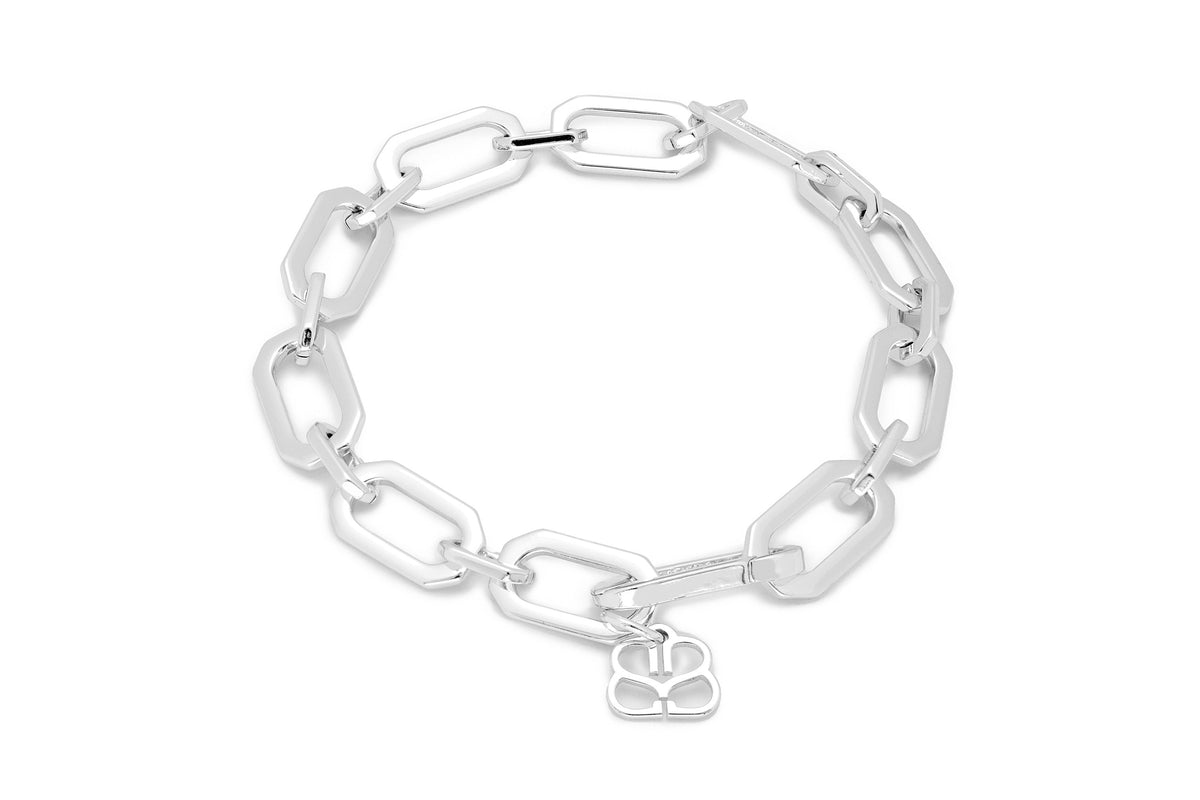 Crisos Silver Chunky Chain Bracelet