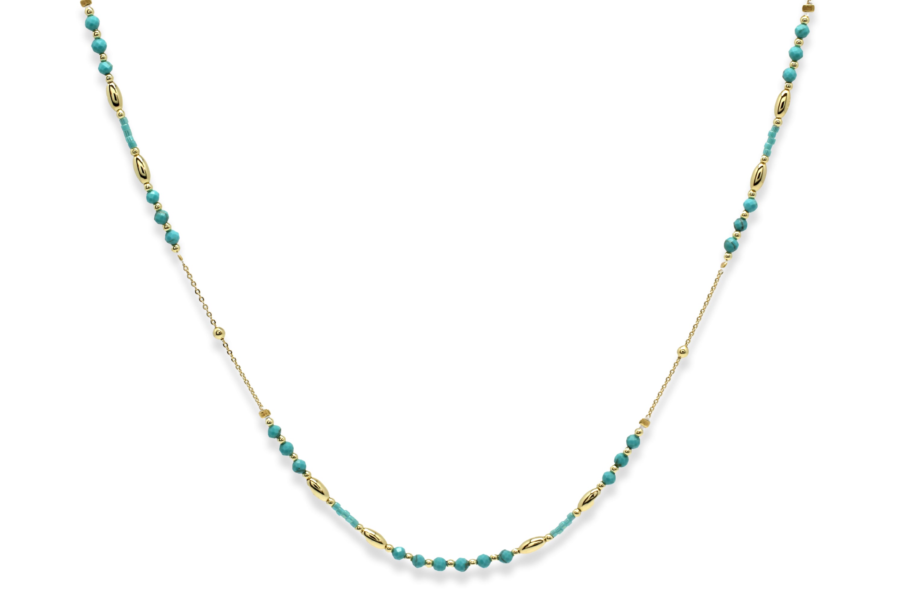 Turquoise store & Gold Body Chain