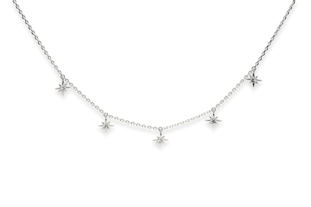 Latone 5 Star Silver necklace