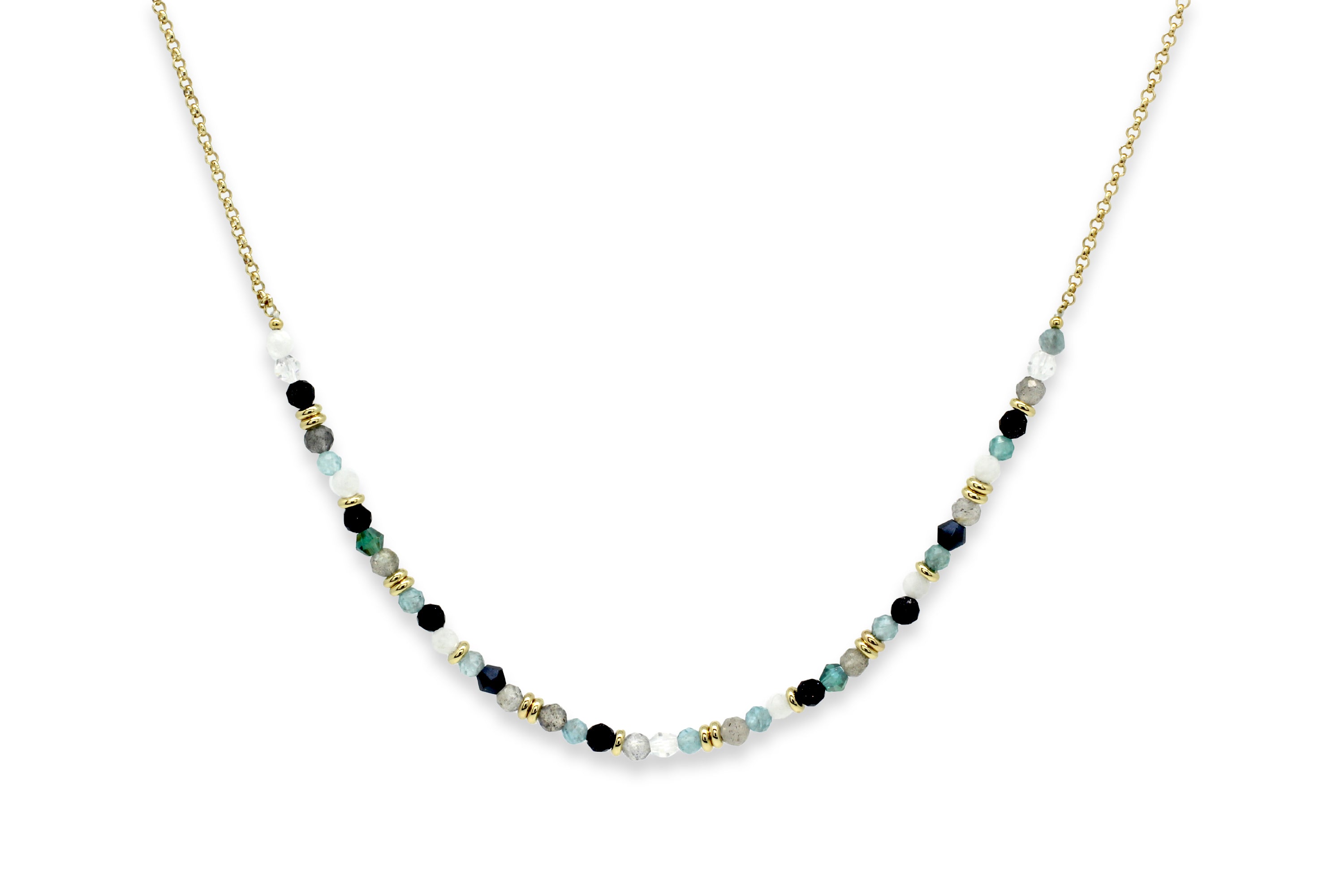 Beaded gold clearance necklace