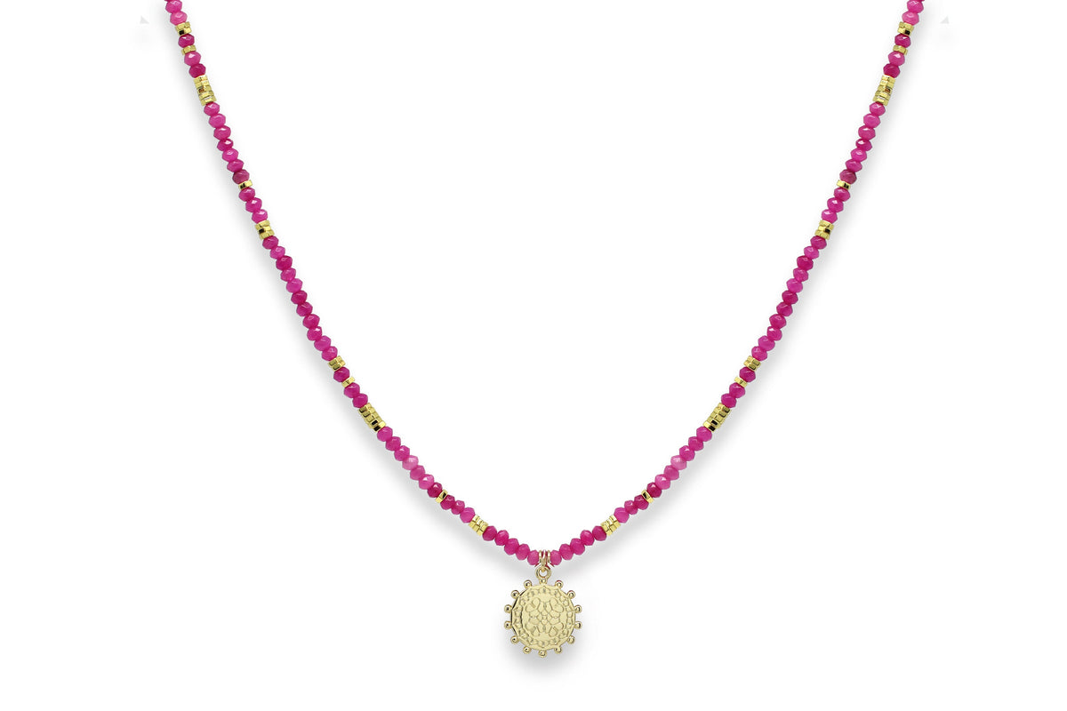 Artemis Pink Gemstone Necklace