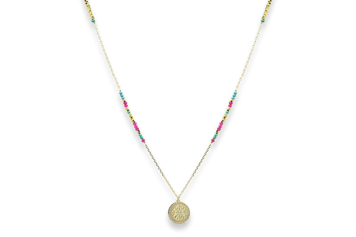 Nemty Turquoise Pink Necklace