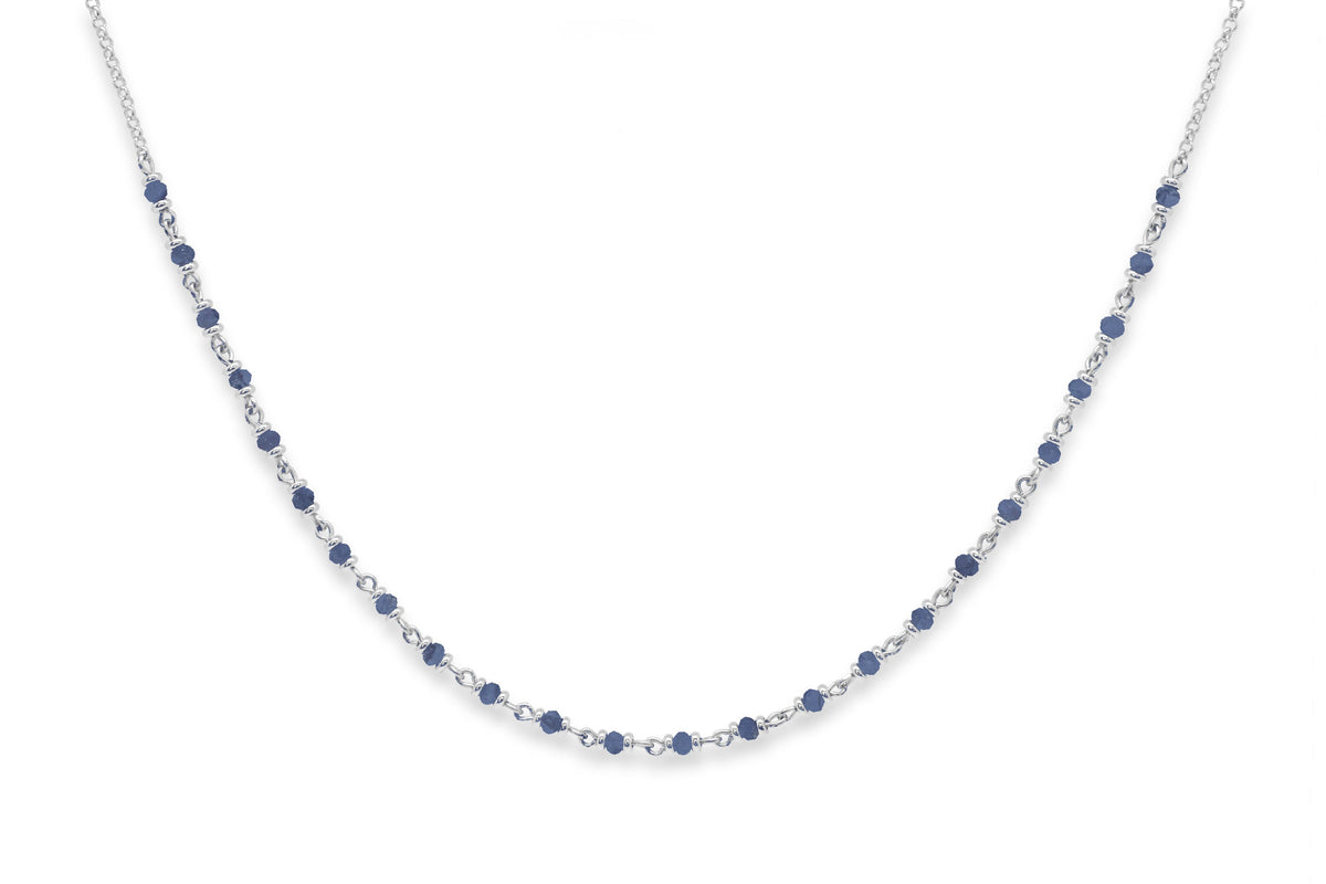 Panacea Iolite Silver Gemstone Necklace