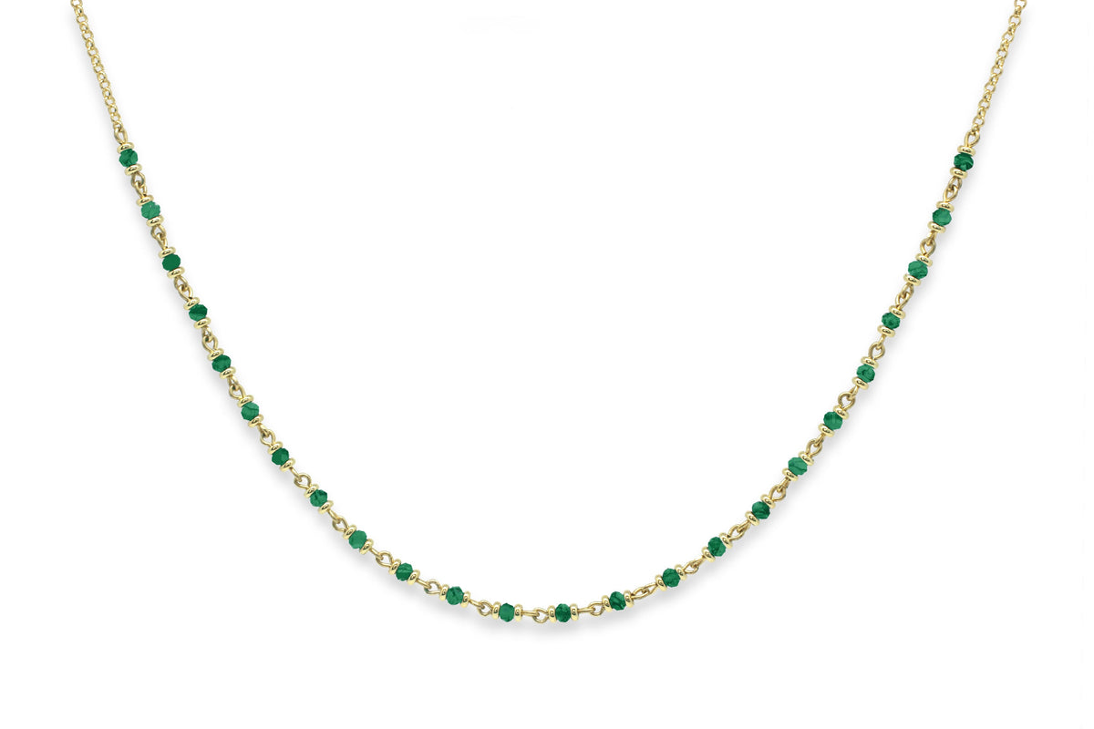 Panacea Malachite Gold Gemstone Necklace