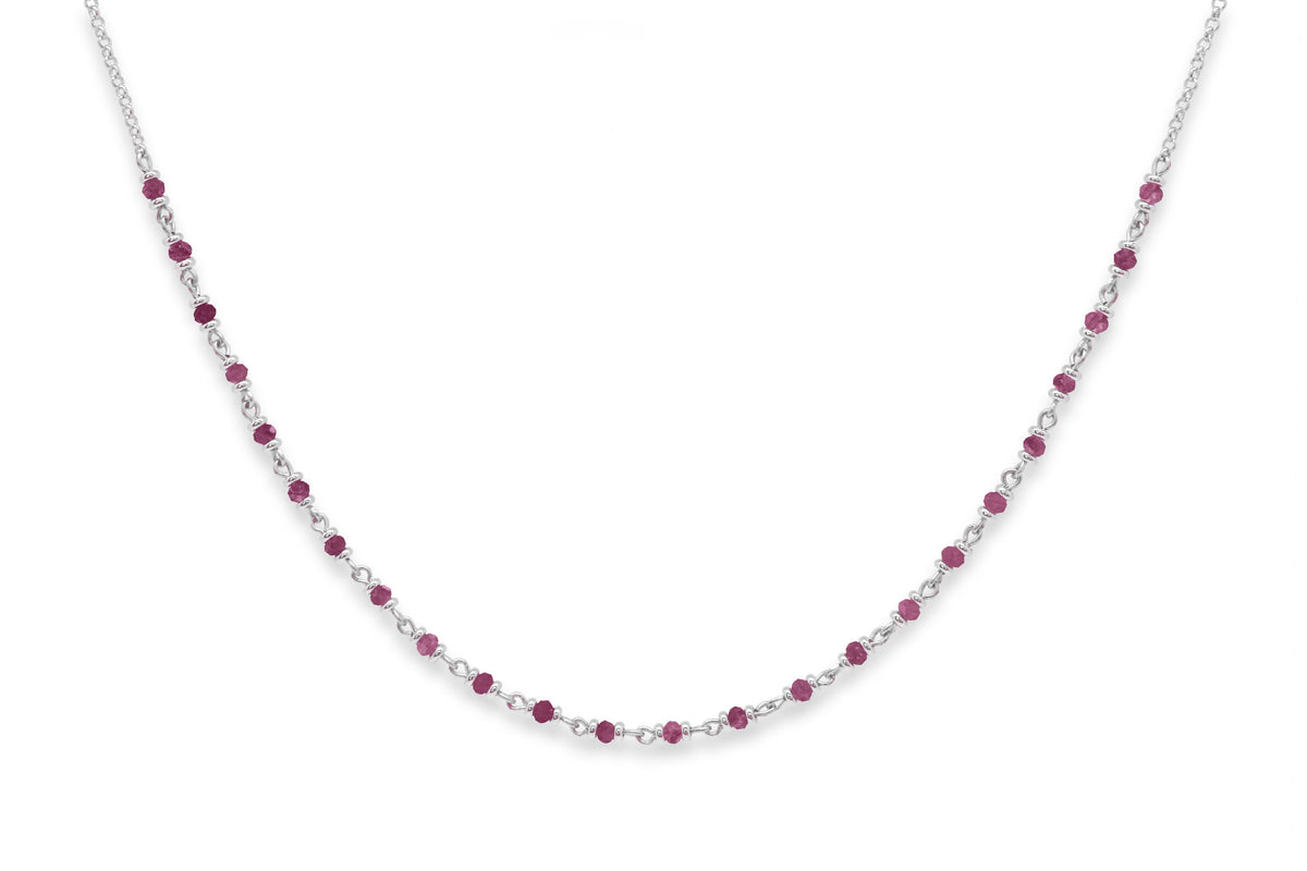 Panacea Pink Tourmaline Gemstone Silver Necklace