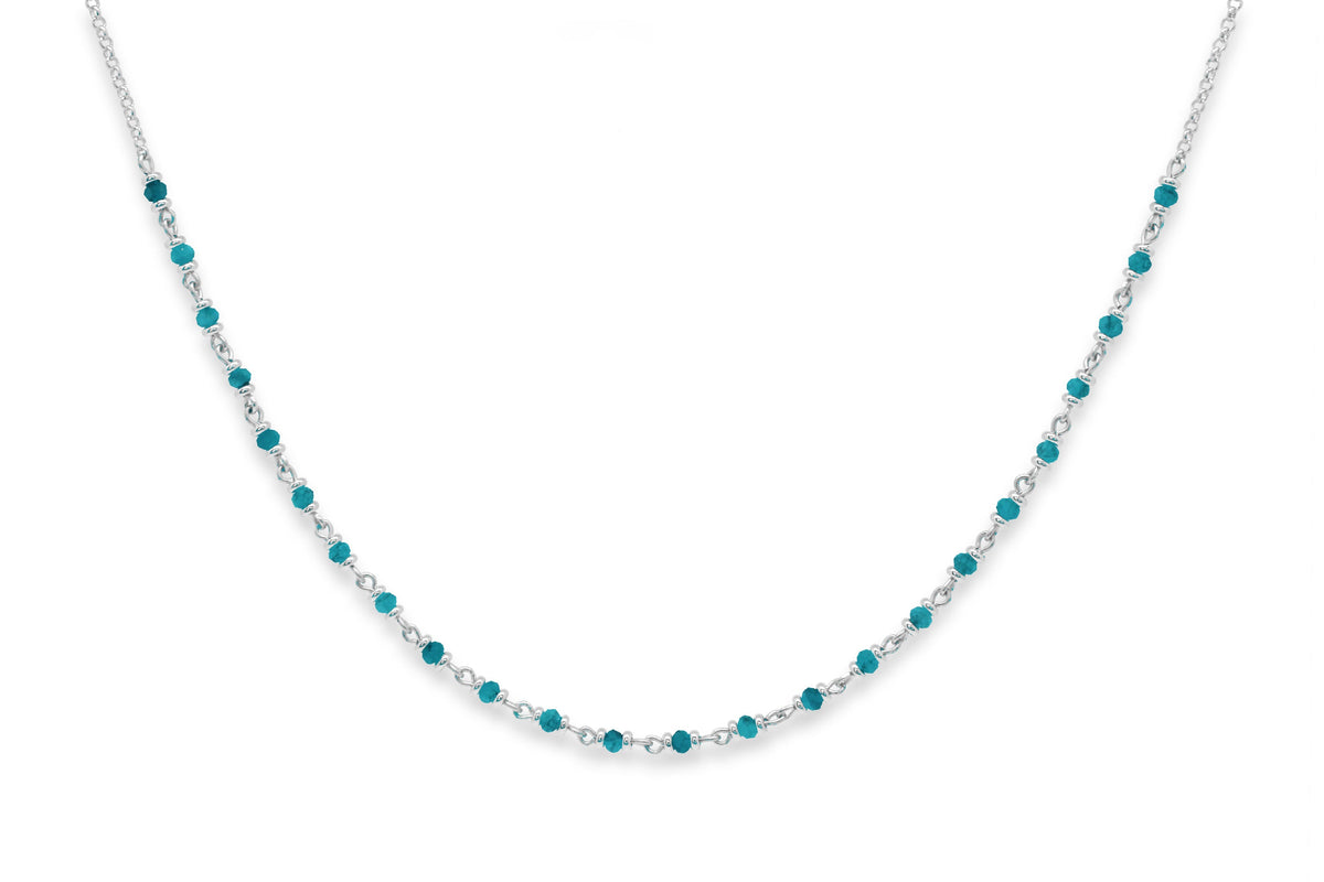 Panacea Turquoise Silver Gemstone Necklace