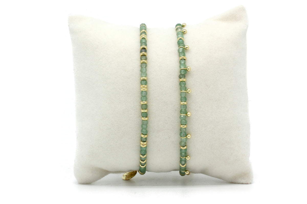 Serenity Chrysoprase Bracelet Stack