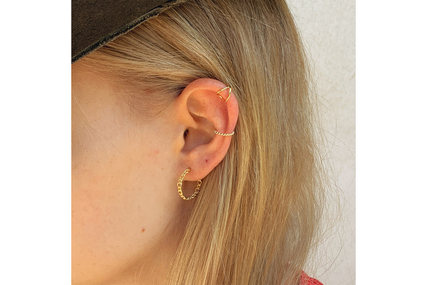 Mathis Gold Hoop Earrings - Boho Betty